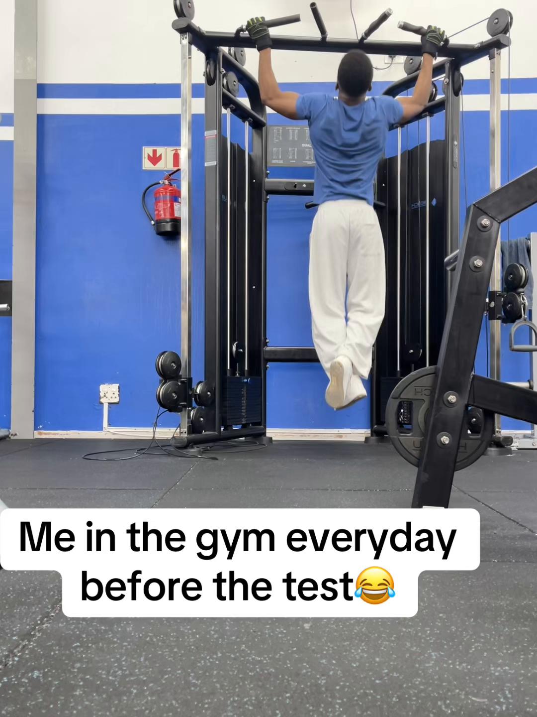 Always trying to aura farm in the gym😂 #gym #uct #engineering #universityofcapetown #exam