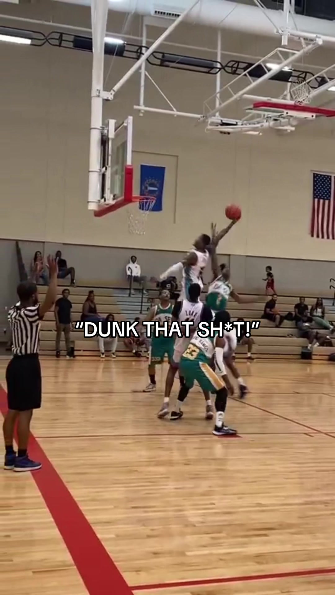 HOLY DUNK 😱 @Makye Richard #basketball #dunk #poster #hoops #highlights
