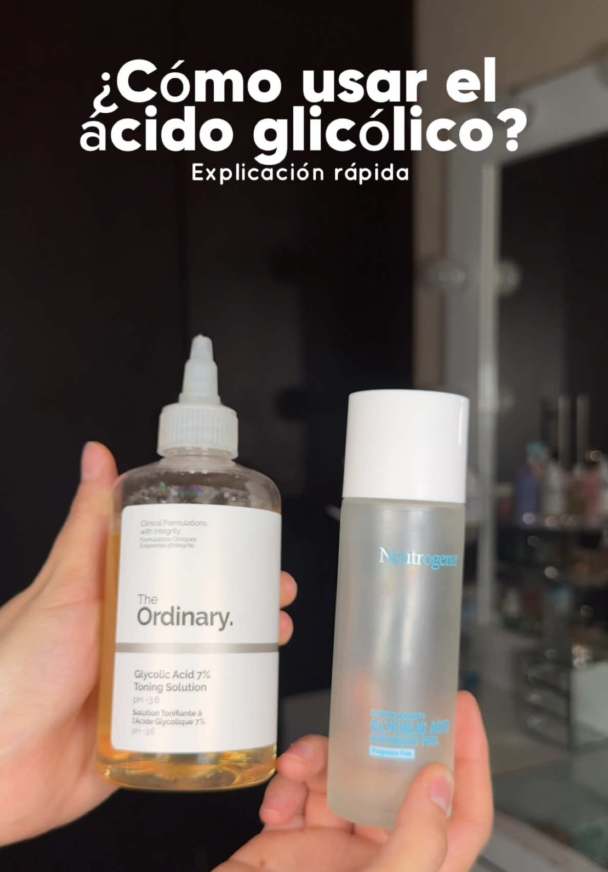 ¿Cómo usar ácido glicólico?💗 para tener una piel bonita✨ #creatorsearchinsights #acidoglicolico #skincaretips #conse...
