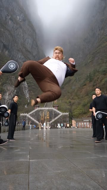 Ching just unlocked kung fu mode 🥋🔥