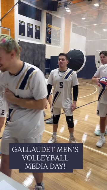Gallaudet University men’s volleyball had fun at Media Day today to doing some awkward poses! Good luck this season B...