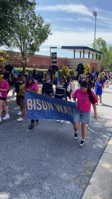 Bison 🦬 Walk 2026 💙💛 Welcome to Gallaudet University. So excited for the Class of 2030! #Gallaudet #GUBison