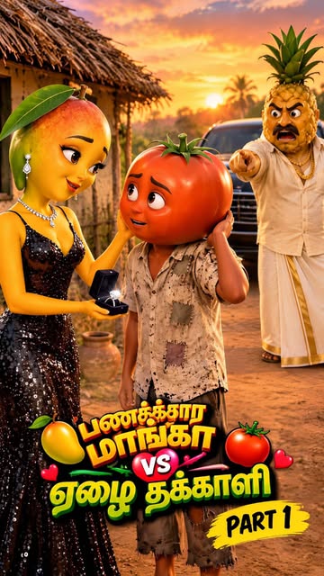 🍅❤️🥭 பணக்கார மாங்காவுக்கு ஏழை தக்காளி மேல காதல்! 😂 ஆனா கடைசில அவங்க அப்பா சொன்ன உண்மை என்ன தெரியுமா?! 😱🍍 Part 2...
