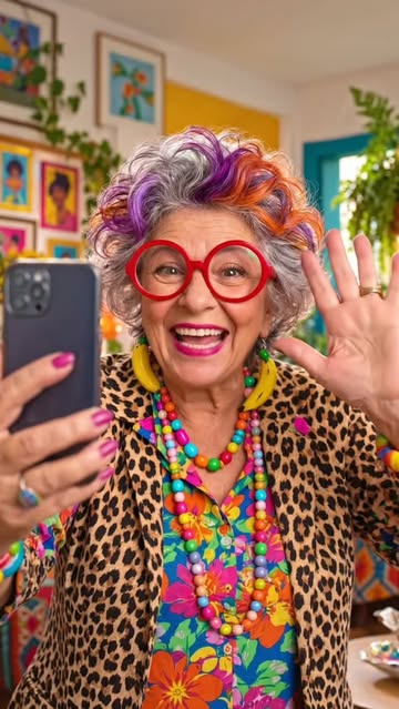 Quando a Vó Jurema pega o celular, até o algoritmo fica com medo! 😂📱🌈 Ela ainda está aprendendo a usar a tecnologi...