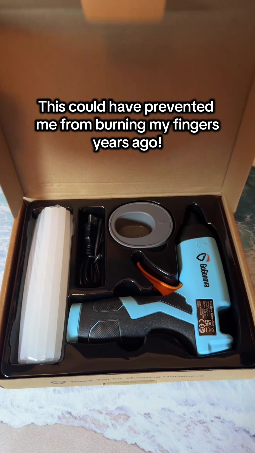 This cordless, no-drip glue gun gives you mess-free precision and total freedom to craft anywhere. #crafttool #gluegu...