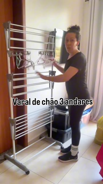 Esse varal me facilitou muito secar minhas roupas no dia a dia, se você também tem pouco espaço para secar suas roupa...