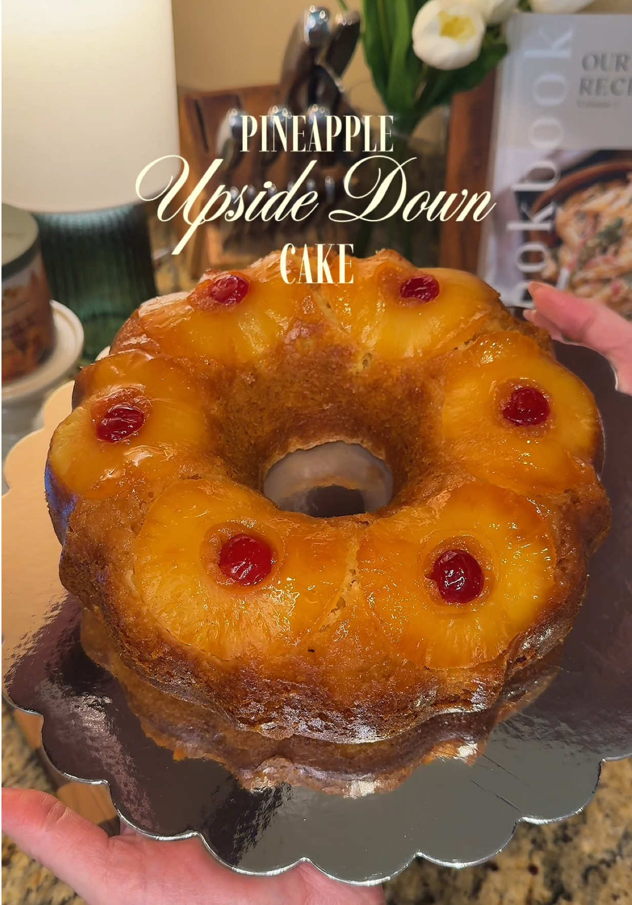 Pineapple Upside Down Cake - requested by my Dad for his birthday 🎂 Recipe by @Ashia #pineappleupsidedowncake #bakin...