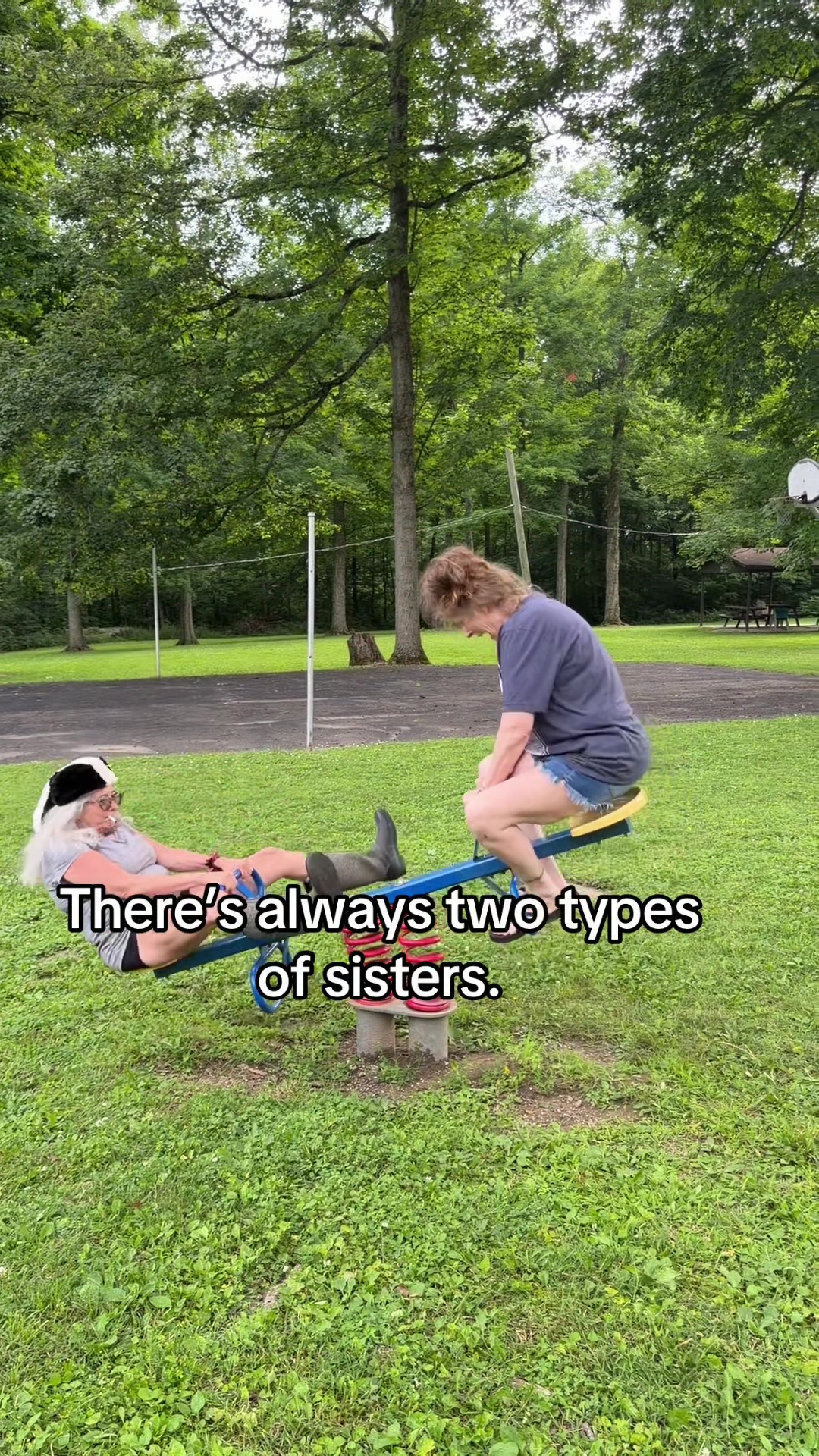 Can’t take her anywhere, she just can’t keep up. #sisters #sister #sisterhood #sisterlove #funnyvideo