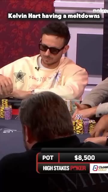 This hand perfectly shows why Senor Tilt is different from every other poker player. While Kevin Hart is over there 3...