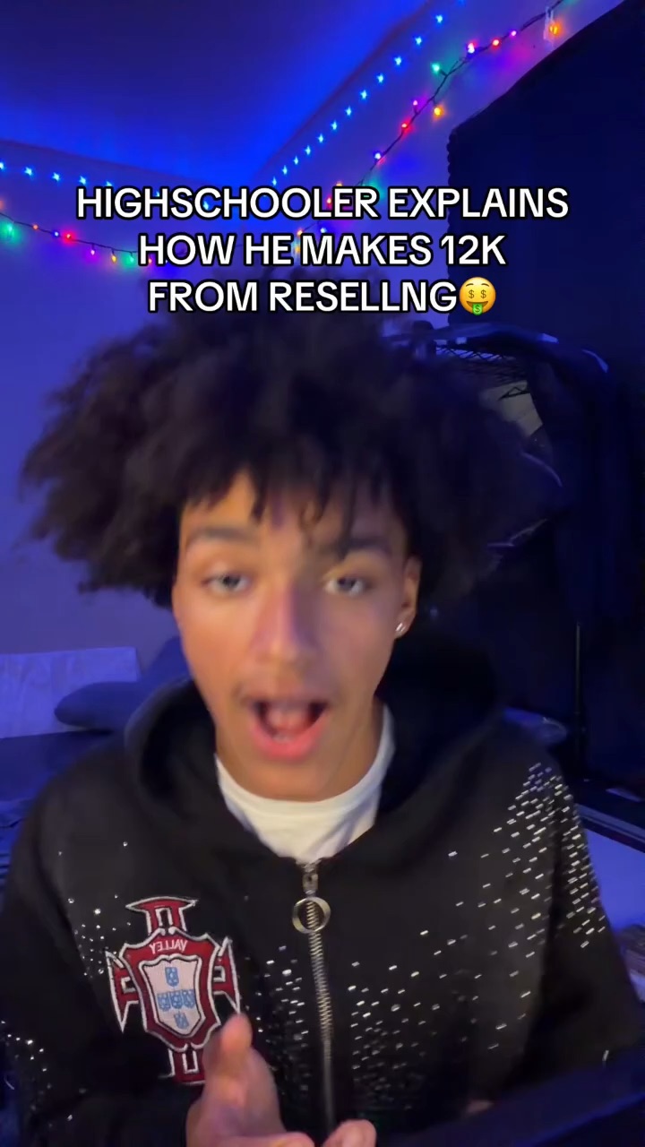 HighSchooler explains how me makes 12k a month with reselling