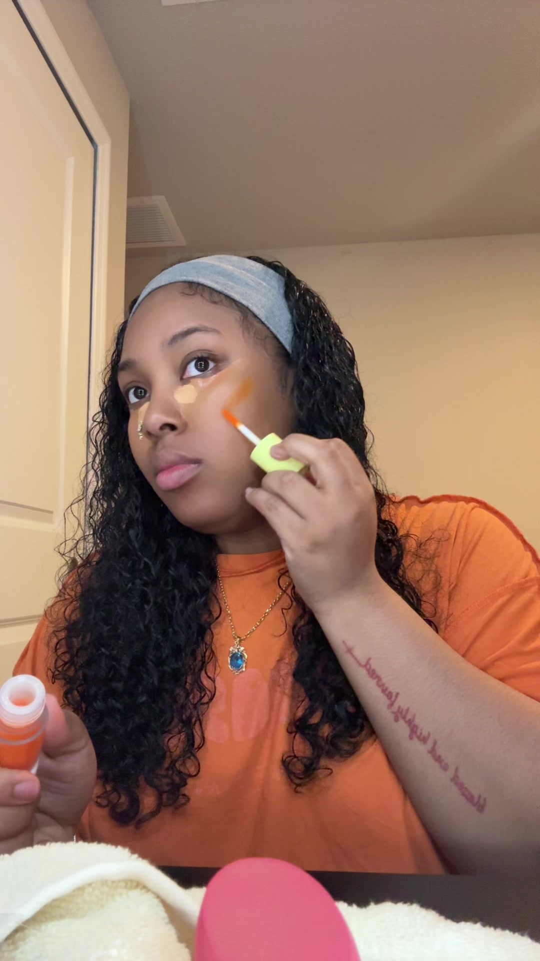 Idk I was just being honest but I did like the pink shade so maybe the orange just wasn't for my complexion #fyp #mad...