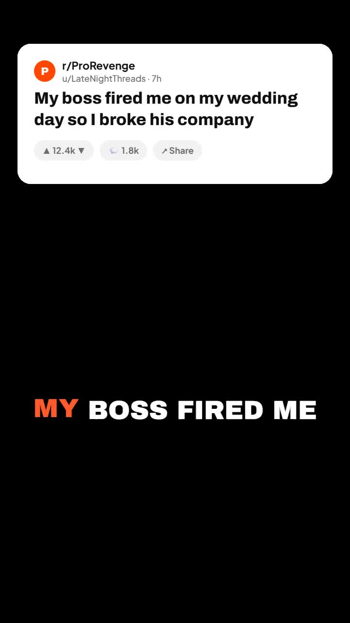 My boss fired me on my wedding day so I broke his company #Viral #Popular #FYP #Reels #Shorts