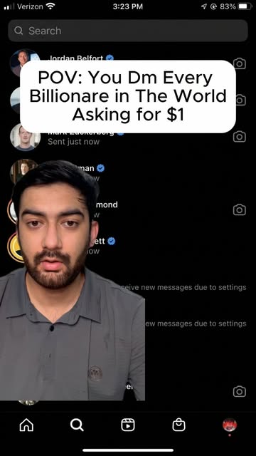 I Dmed every Billionare to get $1 . . Comment Part 2 . . . #billionare #appbreeze
