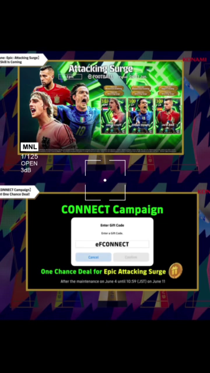 Get an epic after the maintenance Today by typing this code ( eFCONNECT) #viral #viralvideo #efootball #konami