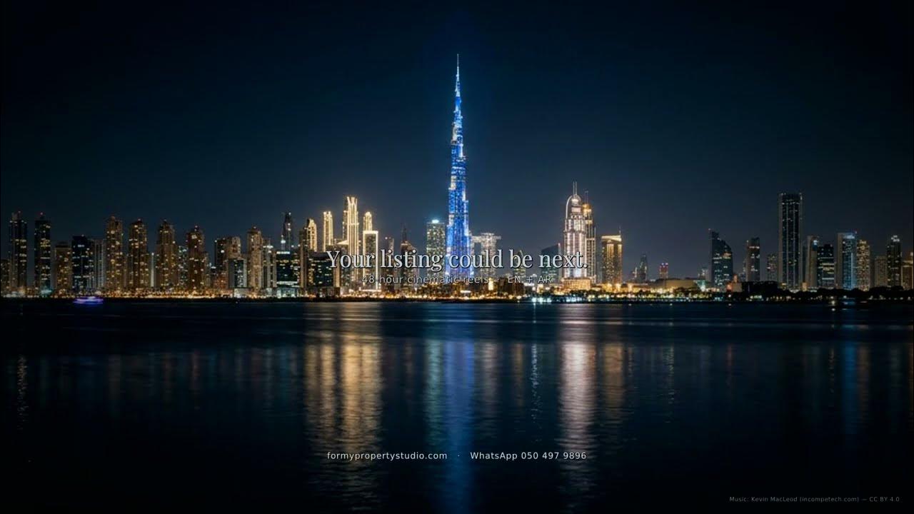What your listing looks like in motion. This cinematic concept demo shows how a Dubai property listing can be turned...