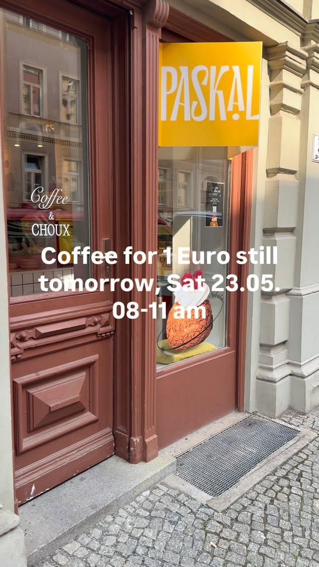 Limited offer: Totally awesome coffees for 1 €, on mornings from Mon- Fri 8-11 and Sat. 9-11. Very delicious French c...