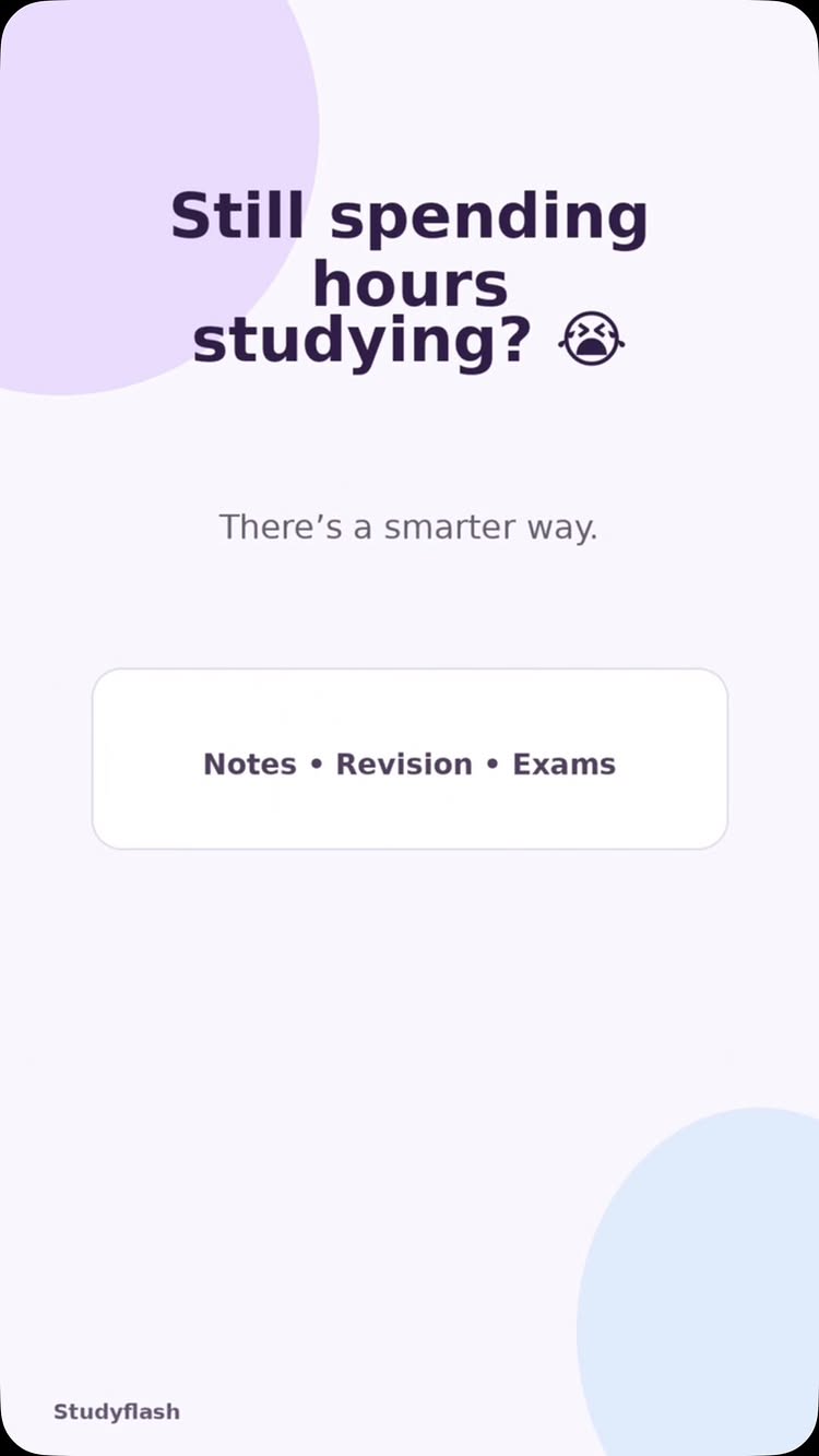 Studying doesn’t have to take forever 📚⚡ Study smarter, not longer. Try Studyflash for your next study session! #Stu...