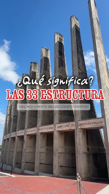 ¿Tú sabías qué significan las 33 estructuras del Monumento a los Constituyentes? 👀🇩🇴 A veces pasamos por nuestros...