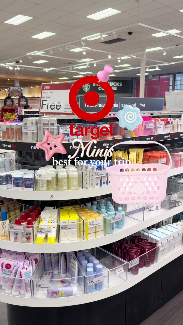 the best minis from @target you can buy for your trip🎯🌟💕🛍️ @Vacation Inc. @Sun Bum @method products @LaRochePosay...