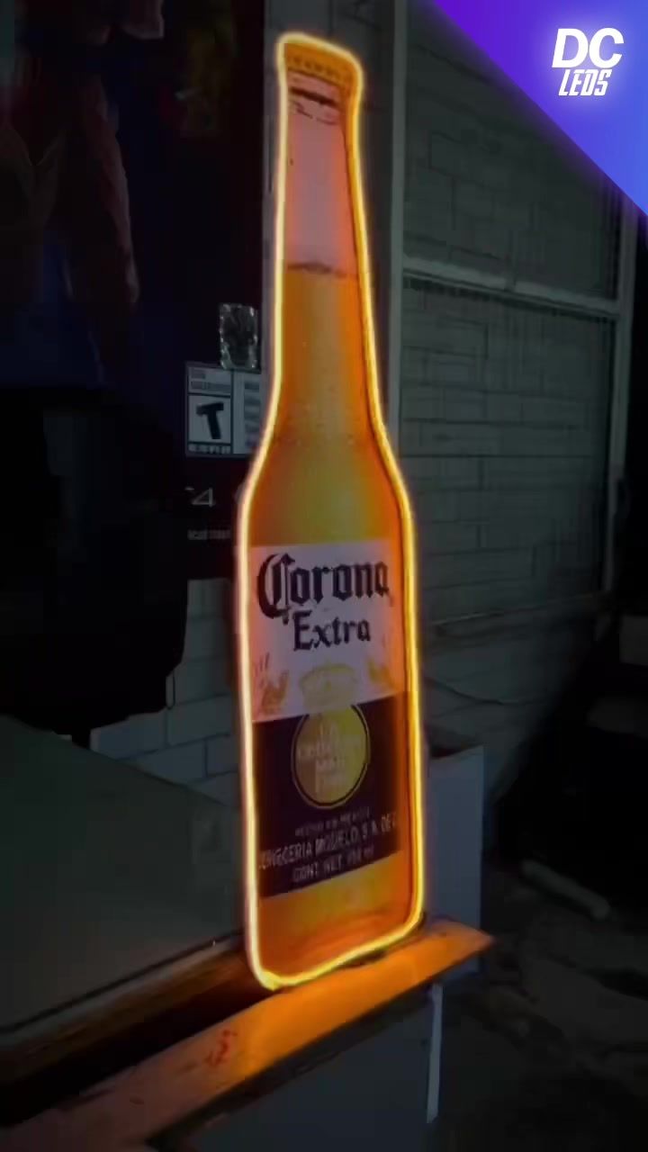 Letreros Led Neón🤩🍀 #led #ledlights #ledstriplights #neon #neonled #neonlights #bar #cerveza #cervezacorona