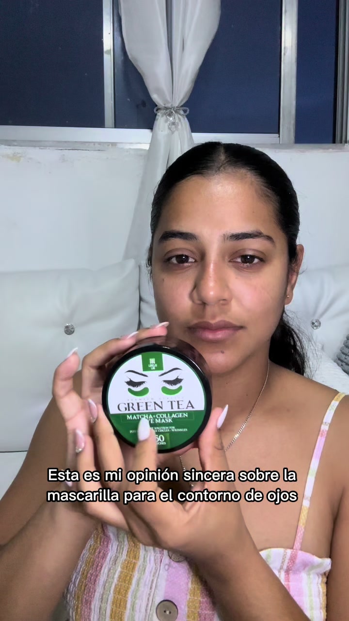 Green Tea Matcha + Collagen Eye Mask 💚 Cuidado Refrescante para el contorno de Ojos #Ad #eyesmask #Disclosure #skinc...