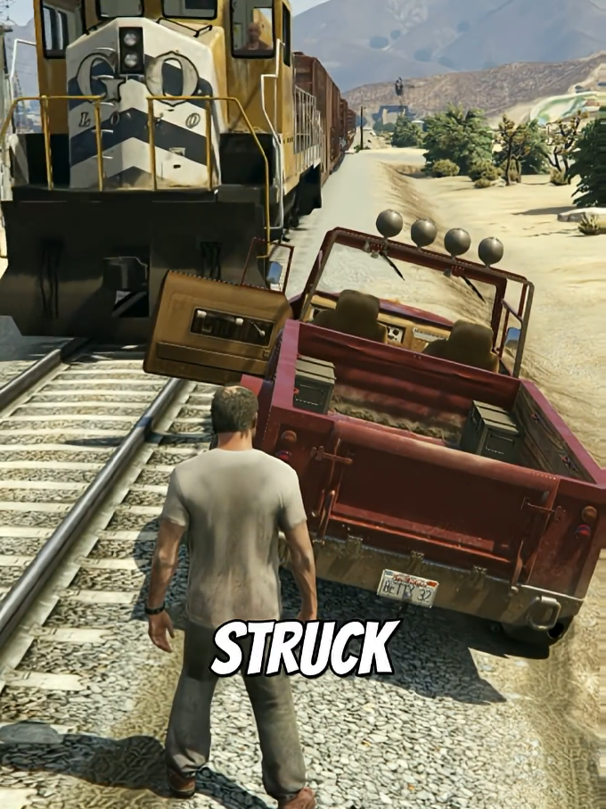 Train vs Car Door in Every GTA Game #GTA #GTAFacts #GamingShorts #GTAComparison #ViralGaming