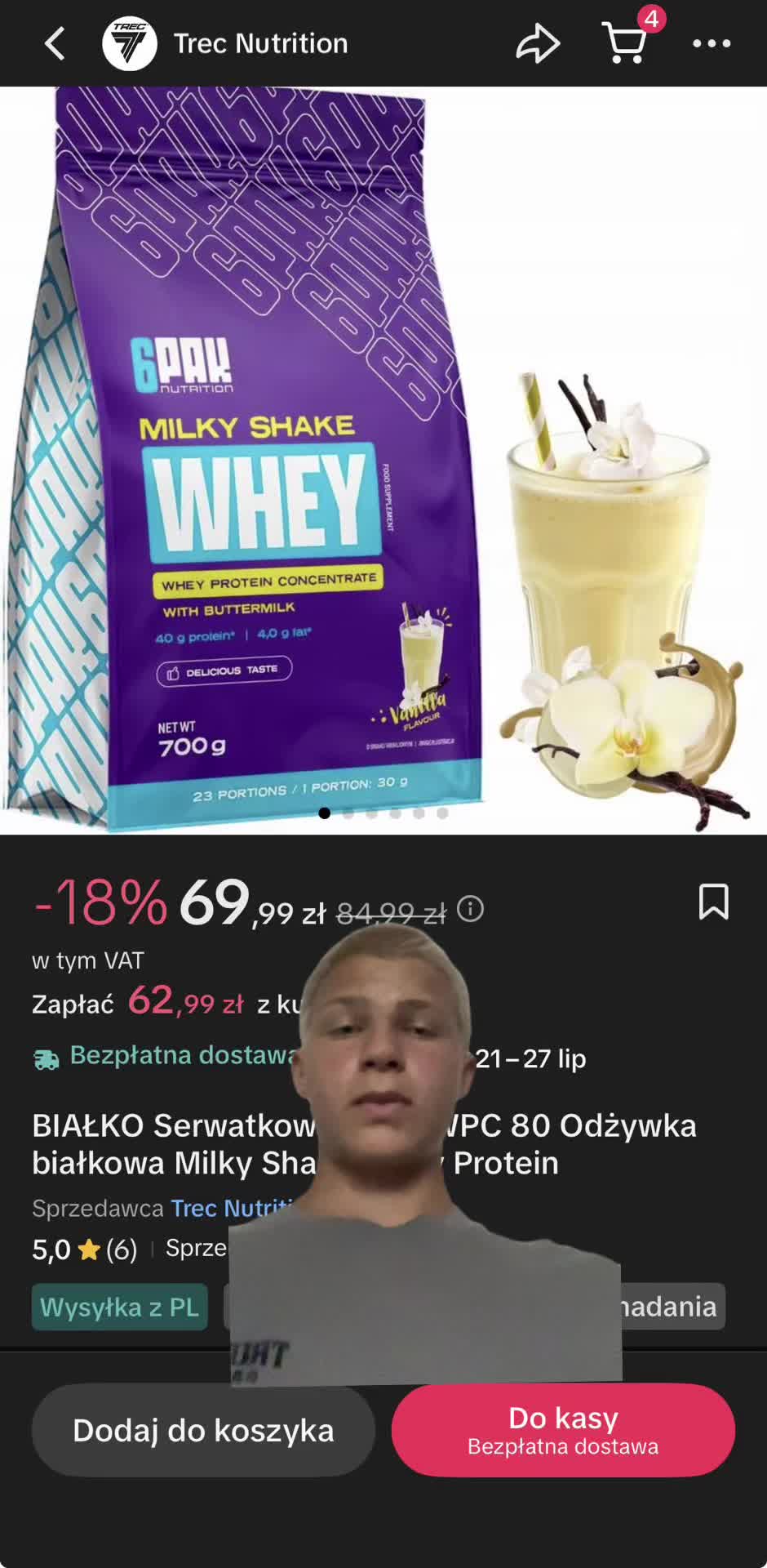 Białko na mega zniszczę!!! #trecnutrition #białko #kupony #tiktokshop #tanio