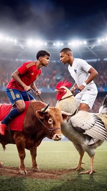 When the rivalry gets THIS serious. #realaashishk #spain #france #lamineyamal #mbappe