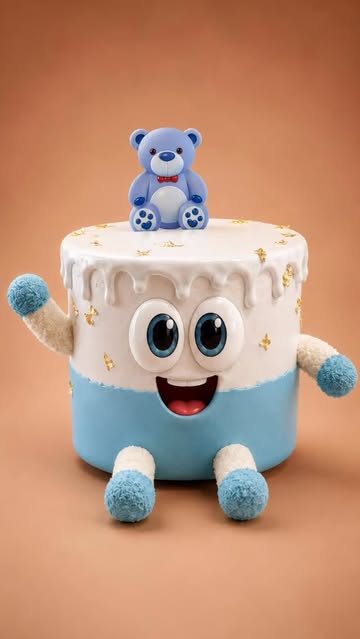 POV: @soracafe.np cake has more personality than your ex #soracafe #cutecake #talkingcake #cakevideo #nepalbakery