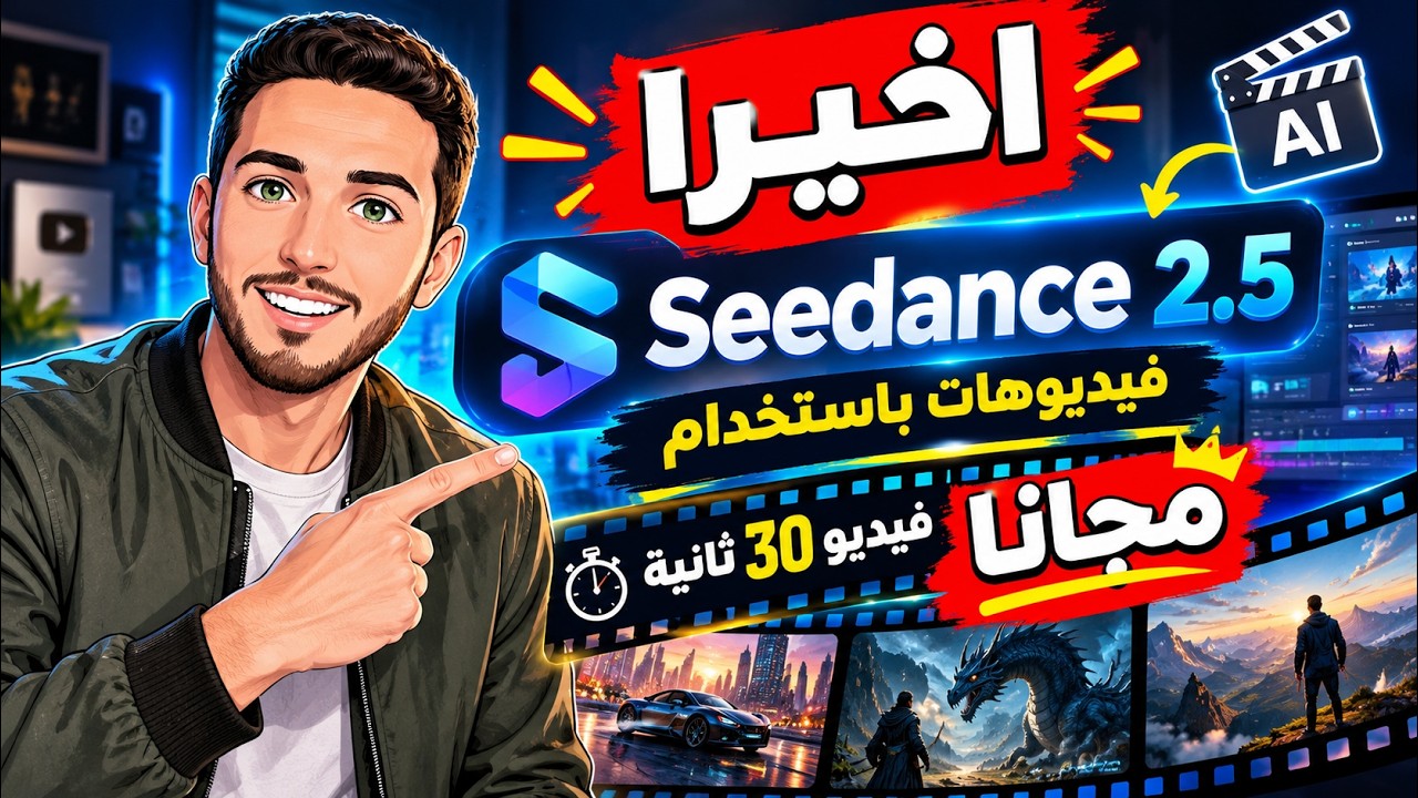 اخيرا Seedance 2.5 مجانا فديوهات 30 ثانية و15 ثانية أخيرًا! إنشاء فيديوهات بالذكاء الاصطناعي باستخدام Seedance 2.5 لم...