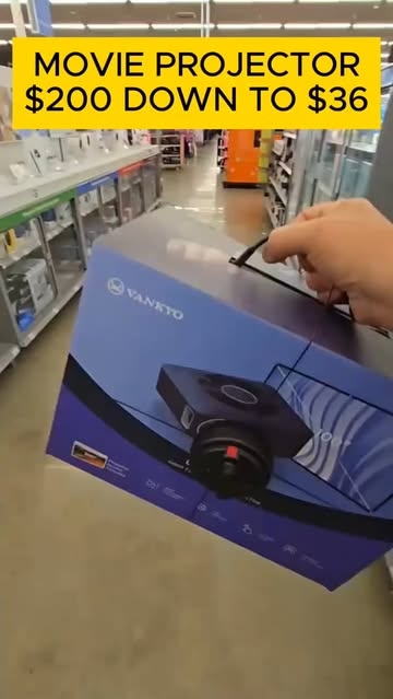 MOVIE PROJECTOR $200 DOWN TO $36 Found this insane deal at Walmart — the Vankyo movie projector is marked down secret...