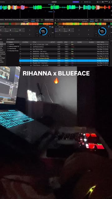 RIHANNA x BLUEFACE 🔥#djbench 😂