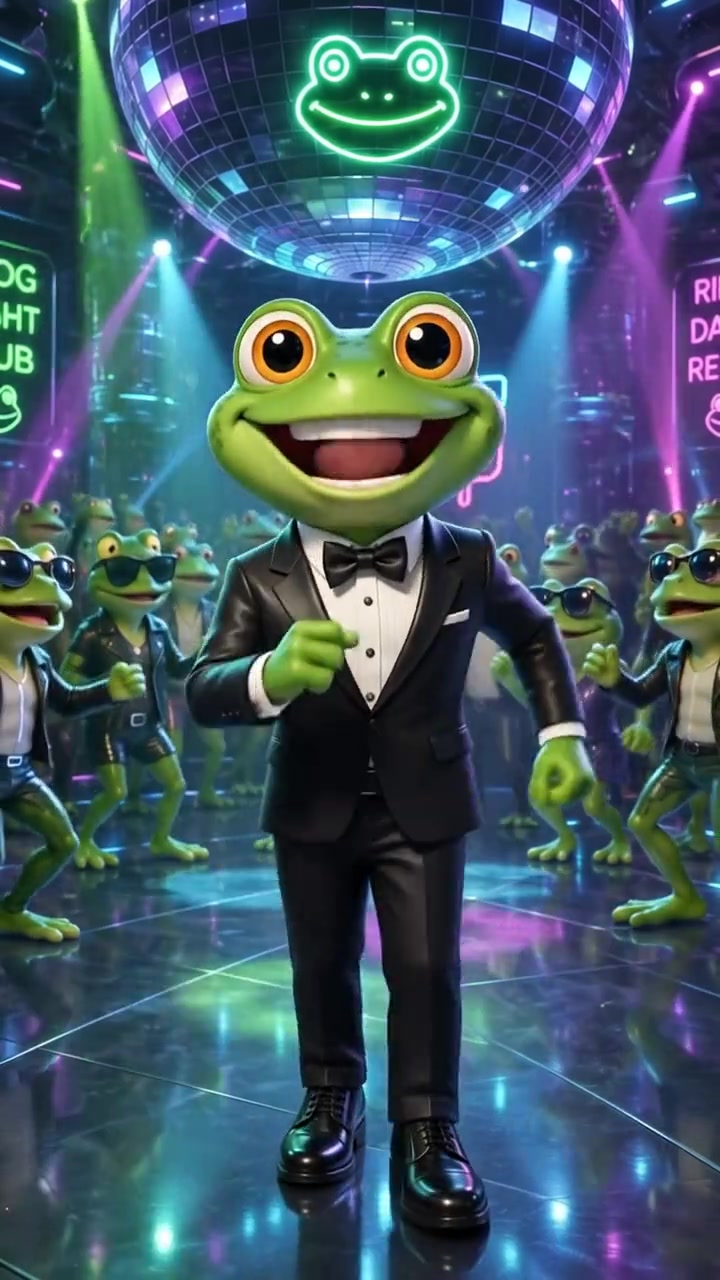 Una poca de gracia🐸#sapo #bailando #parati