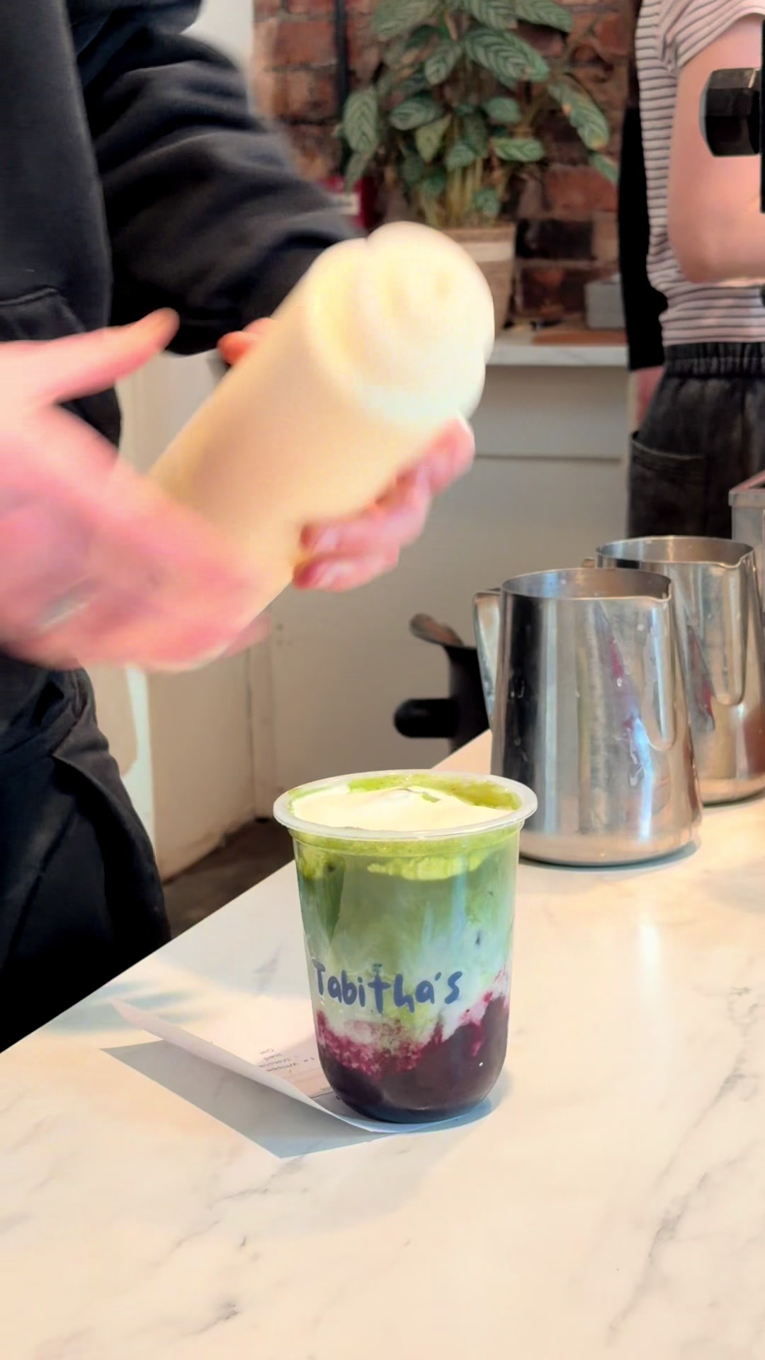 The best matchaaa in the city @Tabitha’s Coffee 🍵 #manchester #fyp #weekendvlog