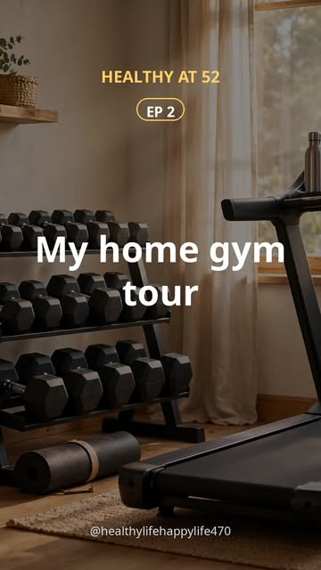 My ENTIRE gym fits in this corner 👀 Walking pad, dumbbells, weight bench, and my recumbent bike (my back's best frie...