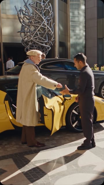 Valet: « Sir, your car is ready. » Dale: *takes off his shoes* Some men respect the leather. 😐 👇 Would you drive a...