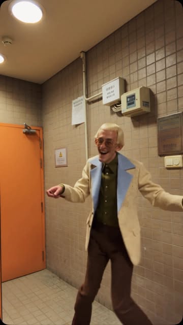 Dale waiting for the bathroom to free up. 😐 Zero smile. Maximum energy. 👇 Rate Dale’s moves from 1 to 10 AI charact...