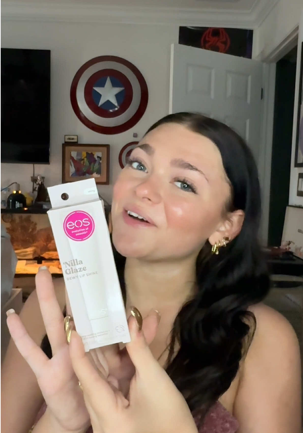 trying @eos Products dewy lip shine!! #fyp #trending #beauty #lipbalm #eoslipbalm