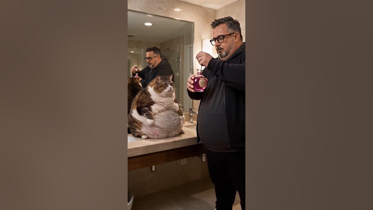 The New Slim Potion 🧪😂 #weightloss #comedy #humor #bigcat #aivideo #shorts