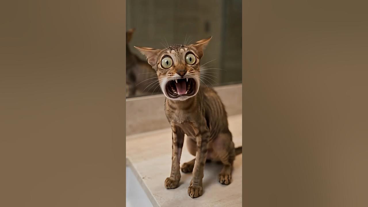 The New Muscle Potion 💪🧪😂 #muscle #magicpotion #cat #comedy #transformation #funnycats #shorts