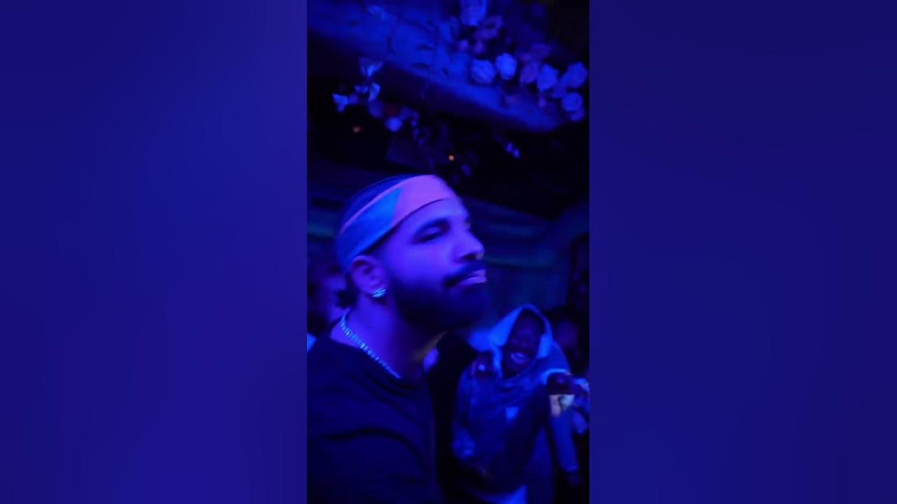 At the club with Drake