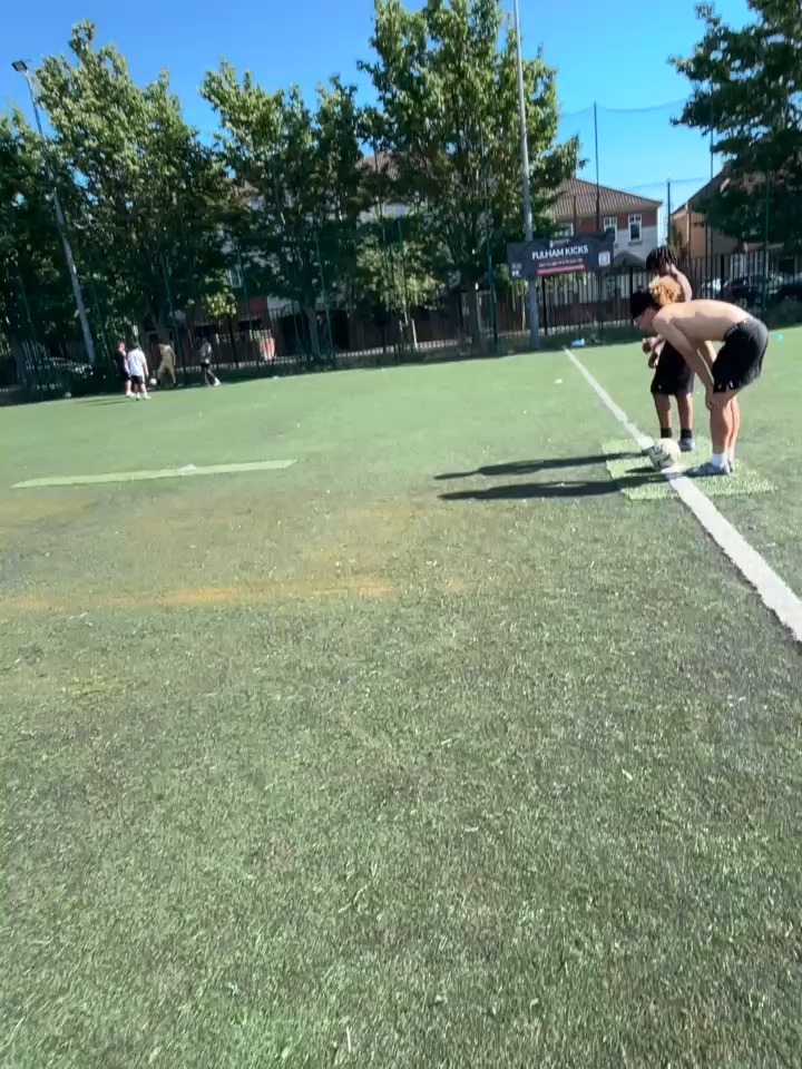 Me playing football