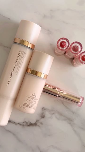 My little get-ready-with-me routine with @cellre_official I bought this whole CELLRE routine on Amazon, and the COLLA...