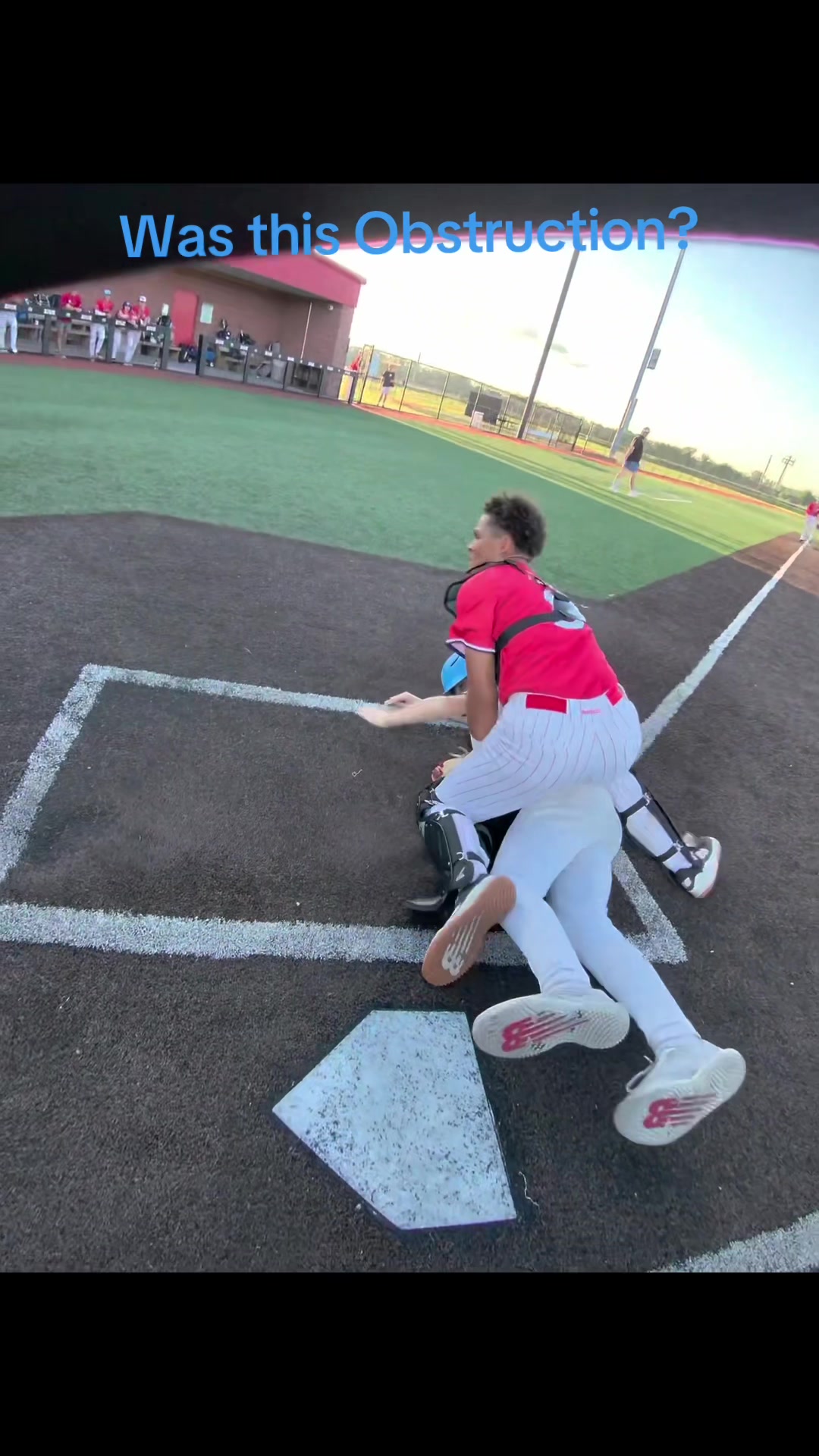Was this Obstruction? You DECIDE! #fyp #foryoupage #baseball #umpires#sportsclips