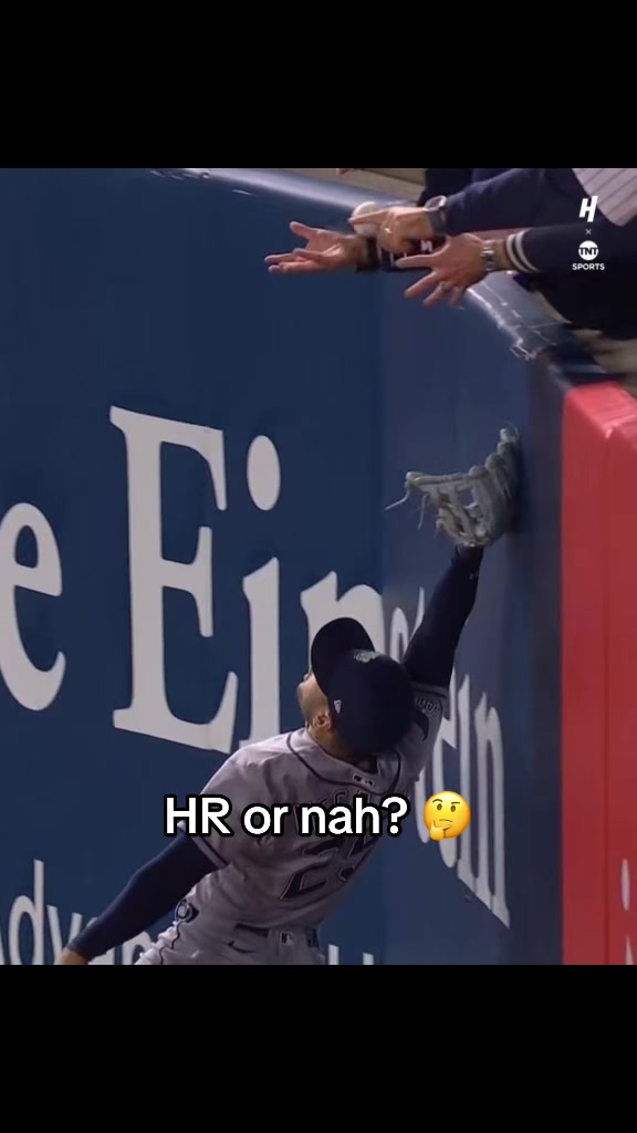 This was ruled fan interference 🍿 #mlb #yankees #baseball #mlbplayoffs #newyorkyankees