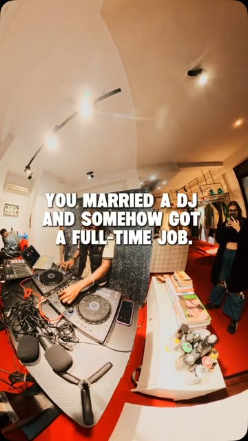 The glorious life of a DJ wife✨😂 #djlife #mixedcouple #familybuisness