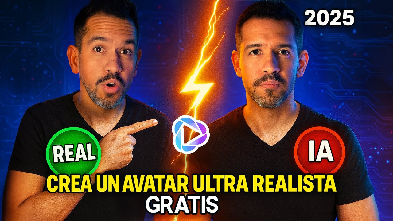 Crea un AVATAR ULTRA REALISTA con tu voz y tu cara ¡GRATIS! | Tutorial Completo 2025 Cómo Crear un Clon con Inteligen...