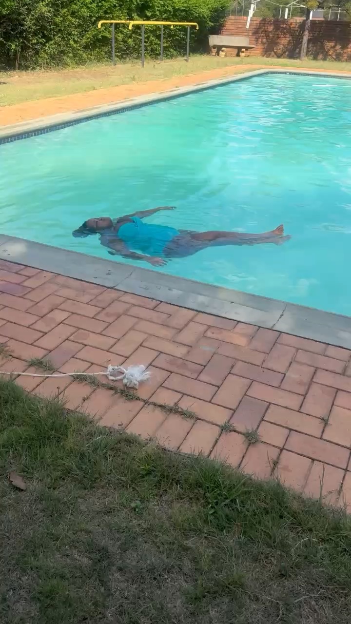 Just enjoying a hot day at the pool