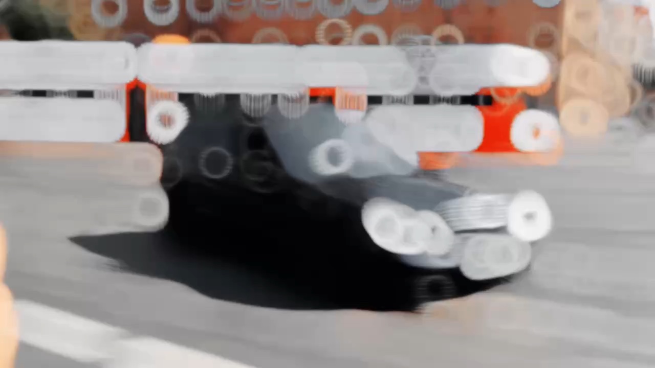 Cars driving