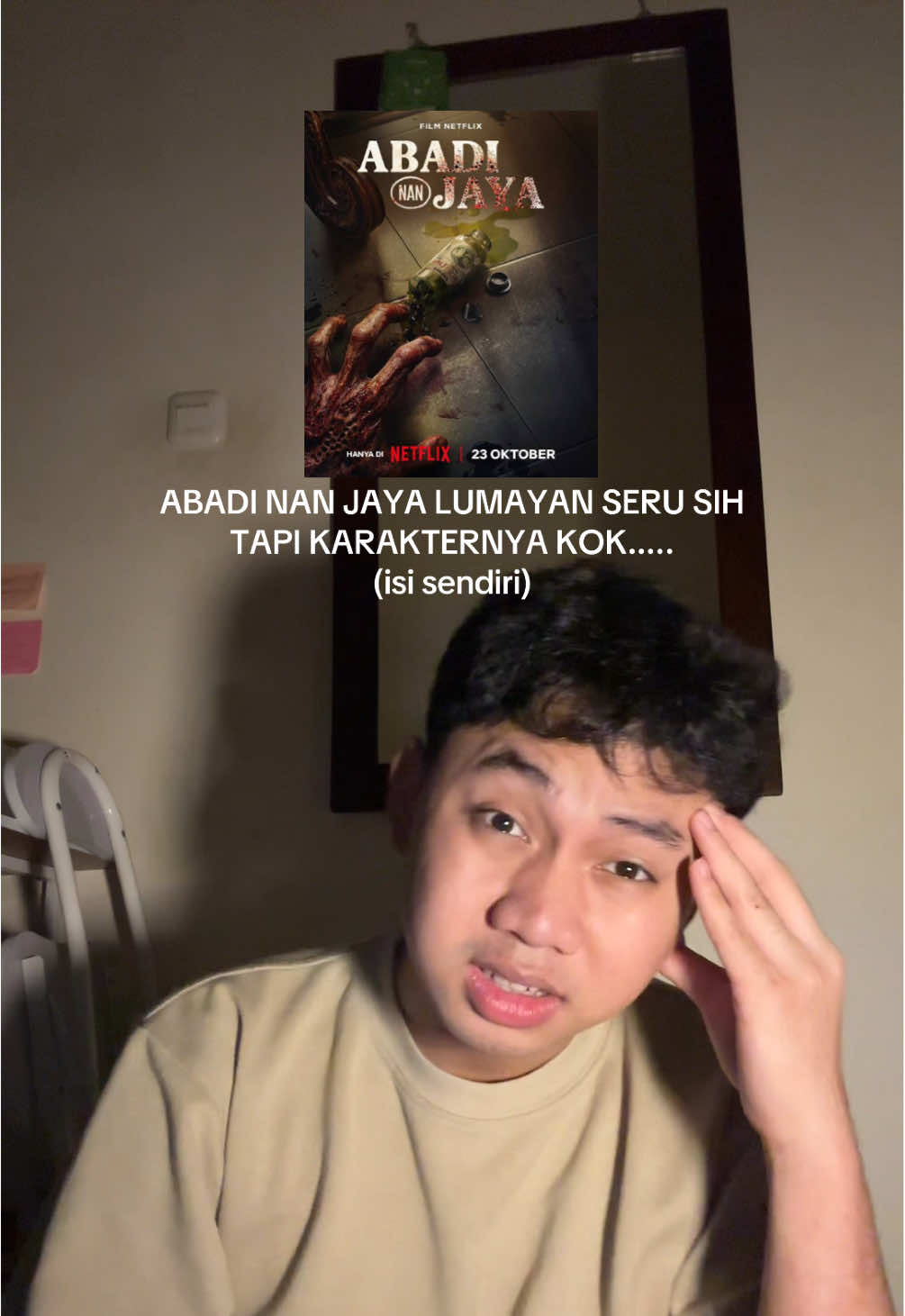 baru selesai nonton abadi nan jaya tapi jujur gua greget bgt sm karakter karakternya ish 🫠 menurut kalian (yg udah n...